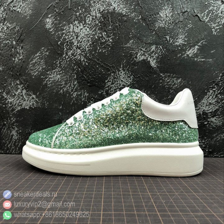 Alexander McQueen Sole Women Sneakers 37681 Shine Green